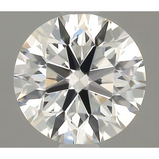 0.51 Carat Round F VVS2 EX GIA Natural Diamond