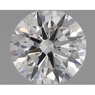 0.54 Carat Round D VVS1 EX GIA Natural Diamond