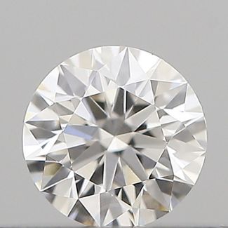 0.22 Carat Round G VVS2 EX GIA Natural Diamond