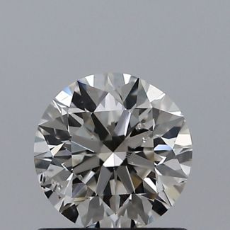 0.70 Carat Round H SI2 EX VG GIA Natural Diamond