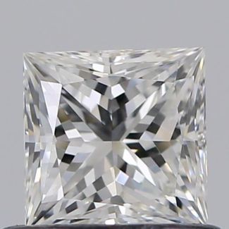 0.56 Carat Princess F VVS2 - EX VG GIA Natural Diamond