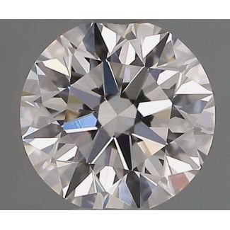 0.59 Carat Round H VVS2 EX GIA Natural Diamond