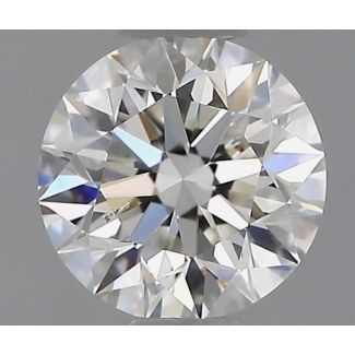 0.80 Carat Round H SI1 EX GIA Natural Diamond