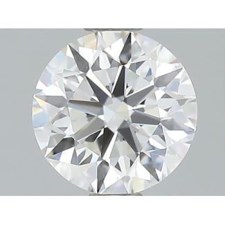 0.86 Carat Round H VVS2 EX GIA Natural Diamond