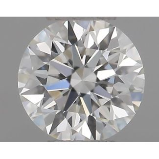 0.40 Carat Round H VVS1 EX GIA Natural Diamond