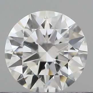 0.40 Carat Round E VVS2 EX GIA Natural Diamond