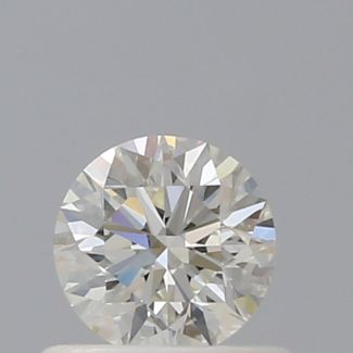 0.50 Carat Round J VS1 EX VG GIA Natural Diamond