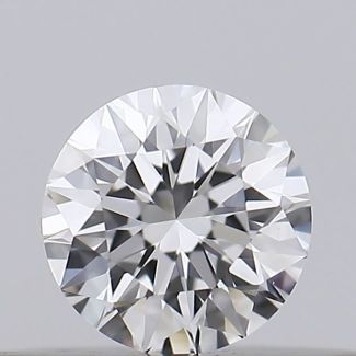 0.18 Carat Round F VVS1 EX GIA Natural Diamond