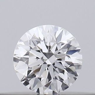 0.15 Carat Round D VVS2 EX GIA Natural Diamond