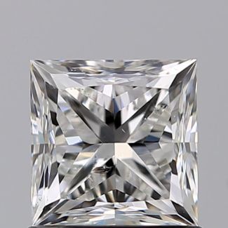 1.00 Carat Princess H SI2 - VG GIA Natural Diamond