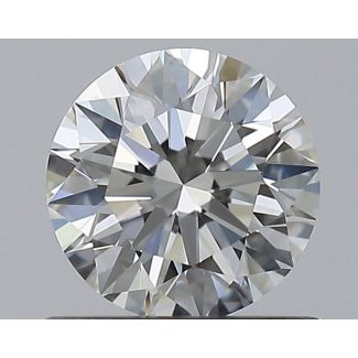 0.73 Carat Round I VVS2 EX GIA Natural Diamond