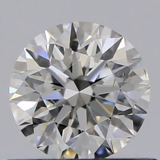 0.46 Carat Round F VS2 EX GIA Natural Diamond