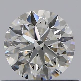 0.50 Carat Round H VVS2 VG EX GIA Natural Diamond