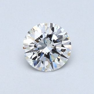 0.46 Carat Round F VVS2 VG EX GIA Natural Diamond