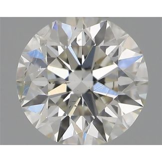 0.50 Carat Round H SI2 EX IGI Natural Diamond