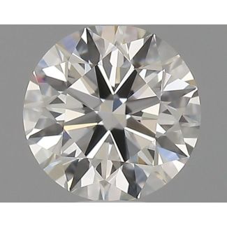 0.51 Carat Round H VVS2 EX GD GIA Natural Diamond