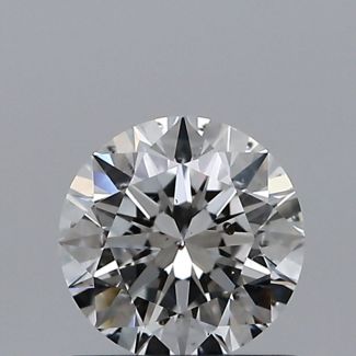 0.70 Carat Round F SI2 VG EX GIA Natural Diamond