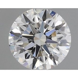 0.35 Carat Round H VVS1 EX GIA Natural Diamond