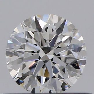 0.45 Carat Round F VS1 VG EX GIA Natural Diamond