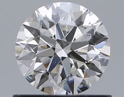 0.72 Carat Round F VS2 EX GIA Natural Diamond