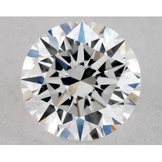 0.36 Carat Round D VVS2 EX GIA Natural Diamond