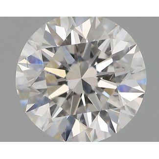 0.51 Carat Round H VVS2 EX GIA Natural Diamond