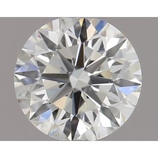 0.46 Carat Round H SI1 EX GIA Natural Diamond