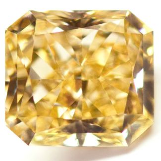 1.29 Carat Radiant Fancy Brownish Yellow - GD GIA Natural Diamond