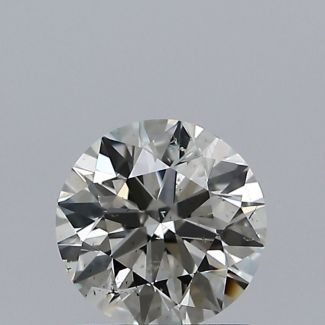 0.90 Carat Round J SI1 EX VG GIA Natural Diamond