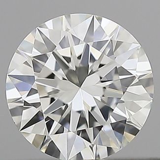 0.44 Carat Round F VVS2 EX GIA Natural Diamond