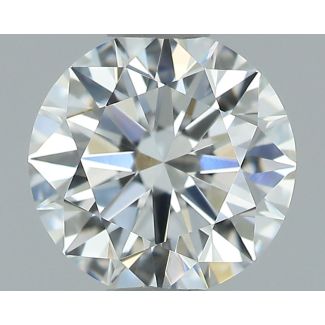 0.55 Carat Round F VVS2 EX GIA Natural Diamond