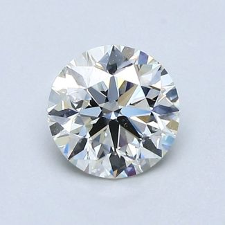 0.8 Carat Round I VVS2 EX GIA Natural Diamond