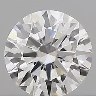 0.23 Carat Round E IF EX GIA Natural Diamond