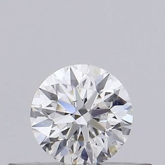 0.23 Carat Round F SI1 EX GIA Natural Diamond