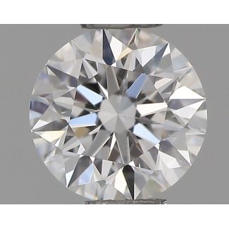 0.35 Carat Round E VVS2 EX GIA Natural Diamond