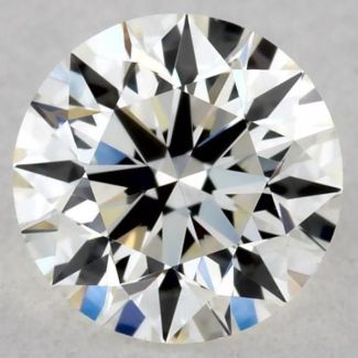 0.33 Carat Round I VVS1 EX GIA Natural Diamond