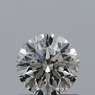 0.60 Carat Round I SI2 EX VG GIA Natural Diamond