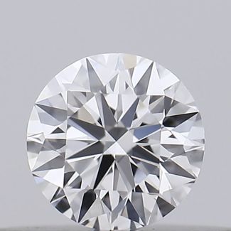 0.18 Carat Round D VVS2 EX GIA Natural Diamond