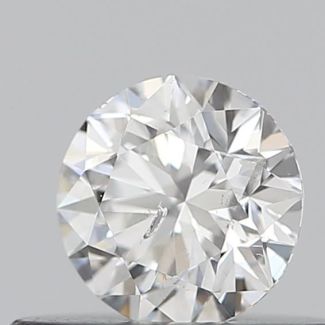 0.30 Carat Round F SI2 VG EX IGI Natural Diamond