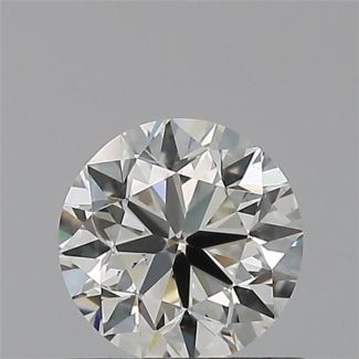 0.60 Carat Round H VS2 VG EX IGI Natural Diamond