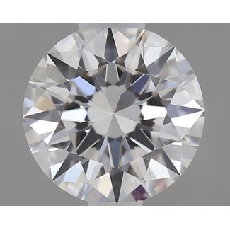 0.41 Carat Round D VVS2 EX GIA Natural Diamond