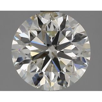 2.00 Carat Round J SI2 EX VG IGI Natural Diamond