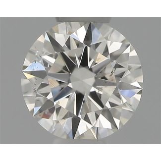 0.31 Carat Round H SI2 EX GIA Natural Diamond