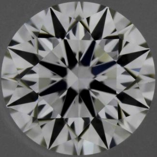 0.35 Carat Round H VVS1 EX GIA Natural Diamond