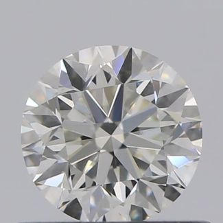 0.51 Carat Round H VS1 VG EX GIA Natural Diamond