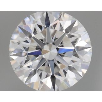 0.4 Carat Round F VVS2 EX GIA Natural Diamond