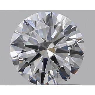 0.9 Carat Round D SI1 EX VG GIA Natural Diamond