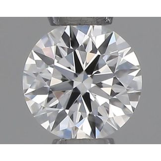 0.20 Carat Round H VVS1 EX GIA Natural Diamond