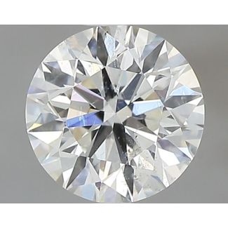 0.55 Carat Round H SI2 EX VG GIA Natural Diamond