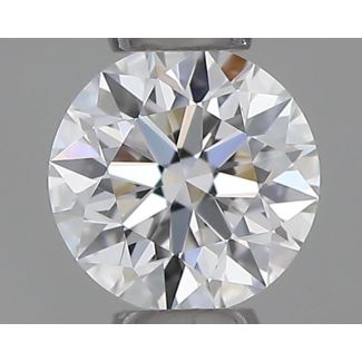 0.21 Carat Round E VVS1 EX GIA Natural Diamond